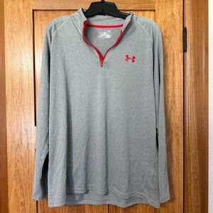 Under Armour Men's Gray Quarter Zip Large
